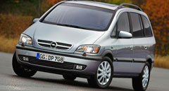Opel Zafira - популярный семейный автомобиль